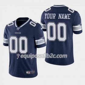 Camiseta Hombre NFL Dallas Cowboys Personalizar Nike Navy Azul 100th